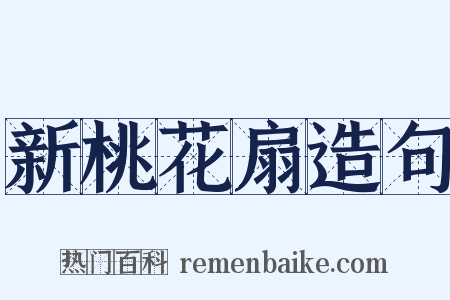 新桃花扇造句是什么意思的图片